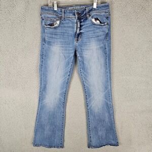 American Eagle Kick Bootcut Jeans Womens 12R Stretch X Regular Fit 8496616480